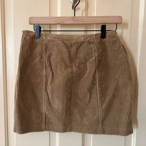J.Crew camel corduroy mini skirt 8